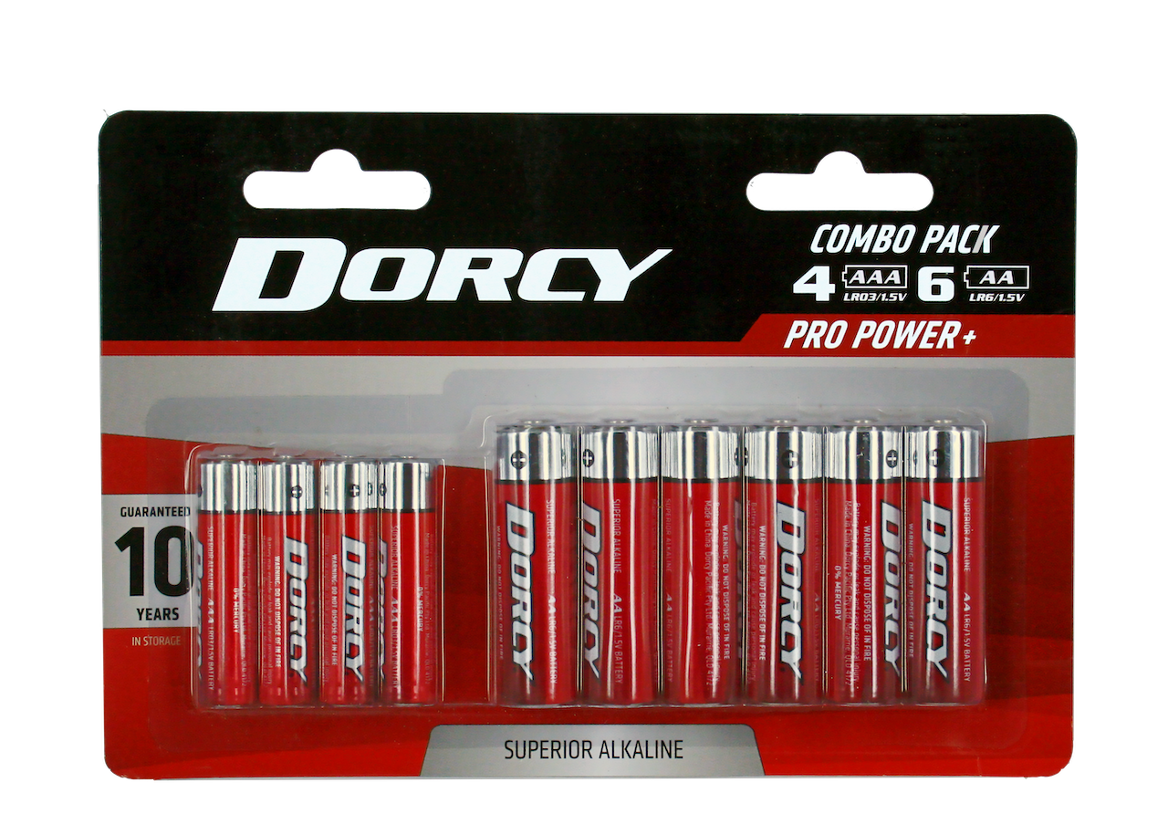 4AA + 6AAA Combo Alkaline Battery Pack