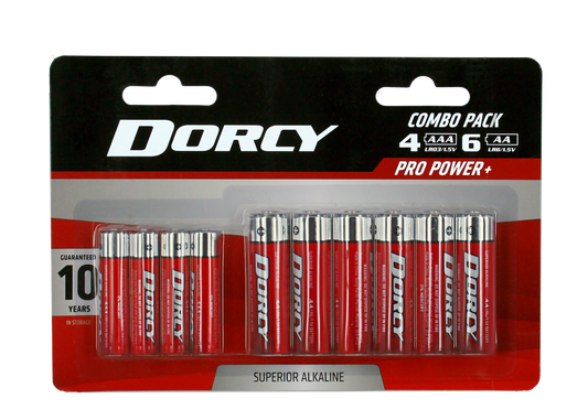 4AA + 6AAA Combo Alkaline Battery Pack
