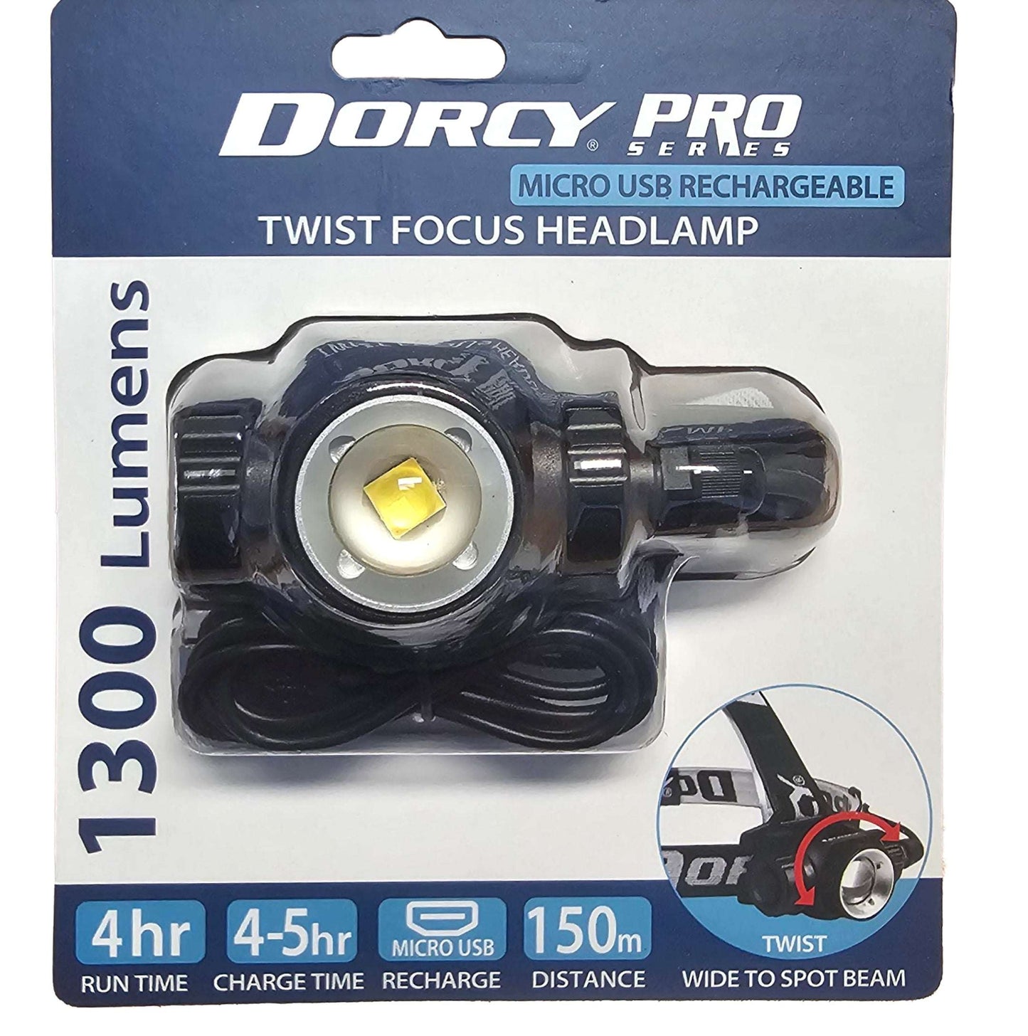 Headlamp 1300 Lumen (Rechargeable)