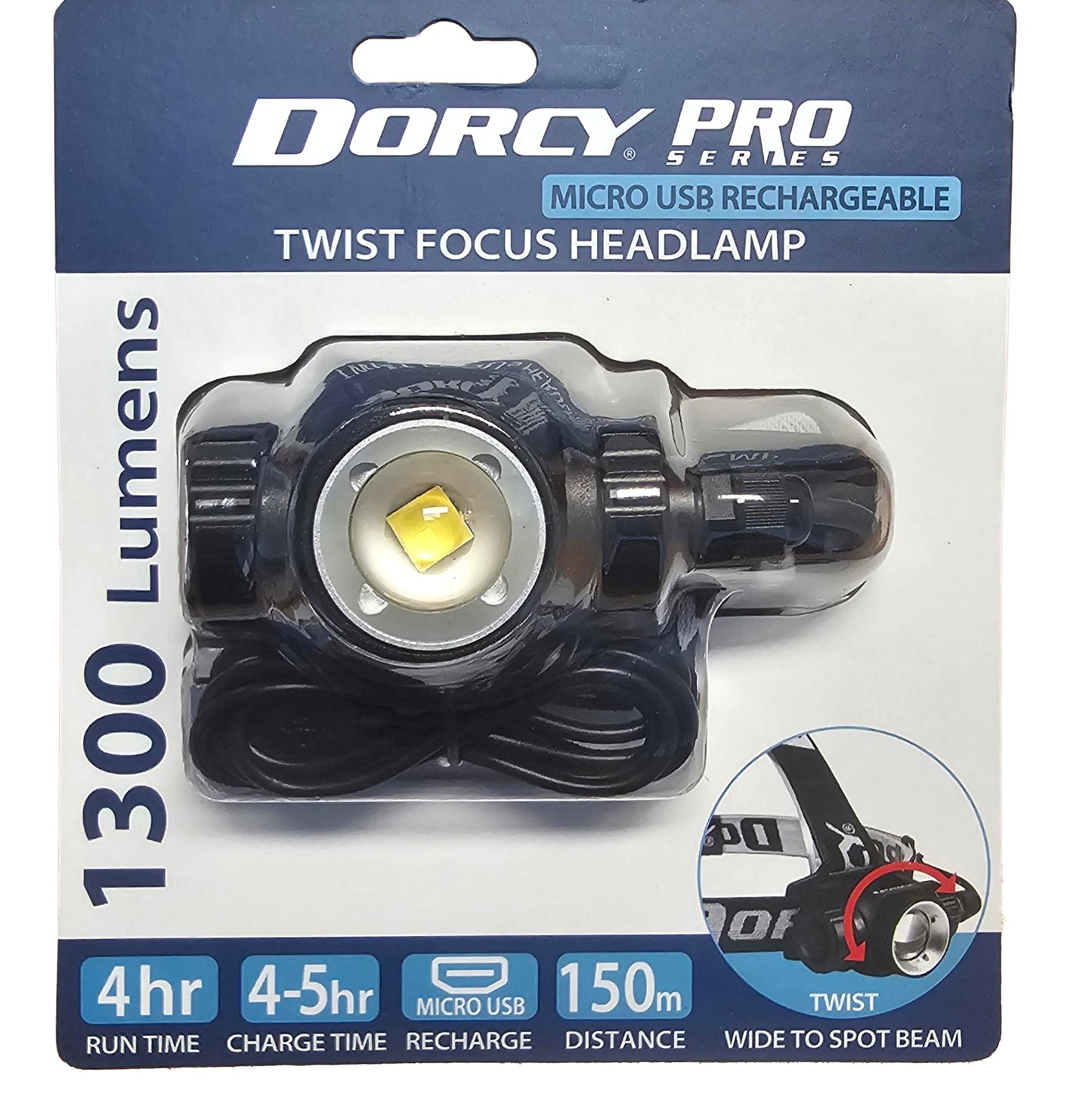 Headlamp 1300 Lumen (Rechargeable)