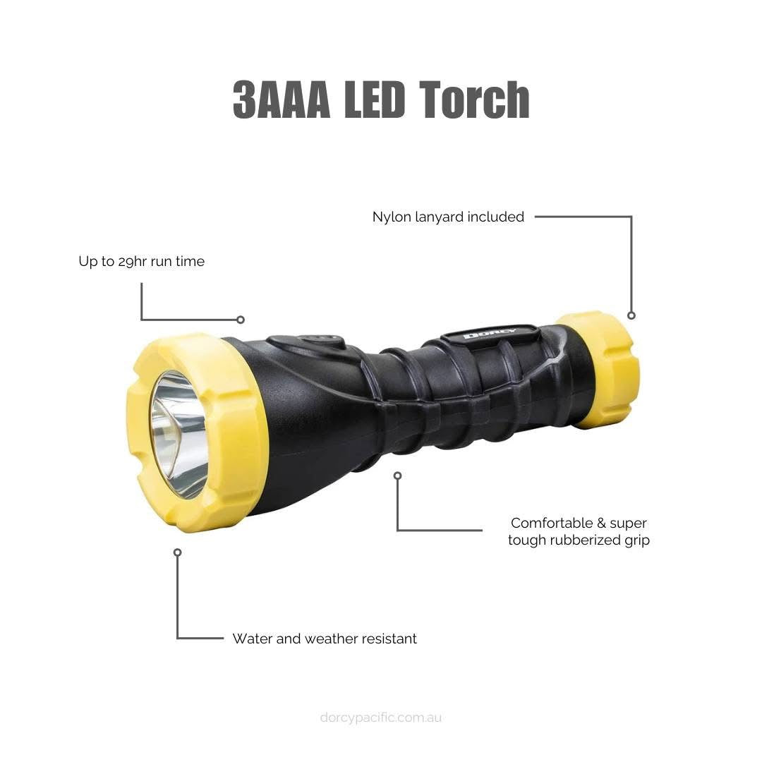 3AAA 110 Lumen Rubber Torch