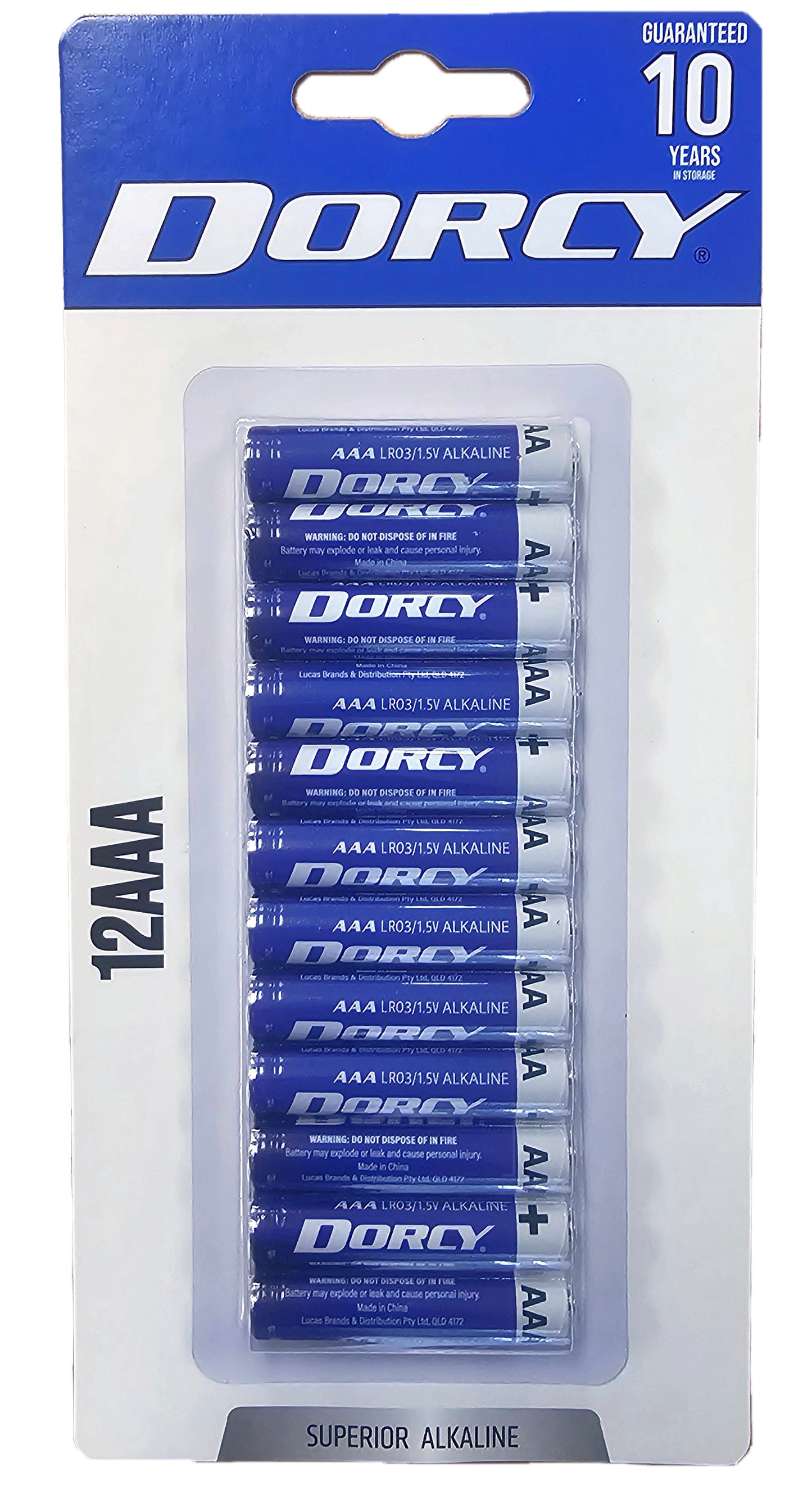 12AAA Alkaline Battery Strip