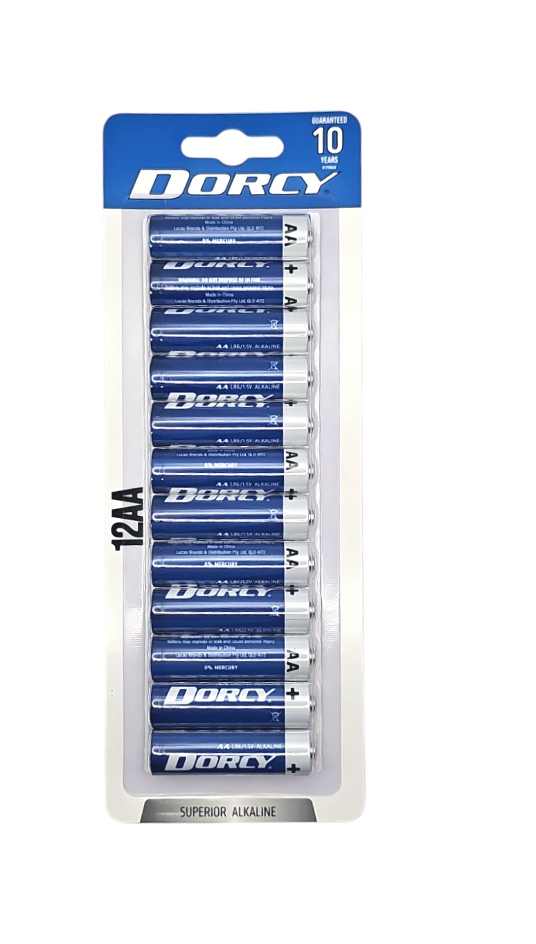 12AA Alkaline Battery Strip