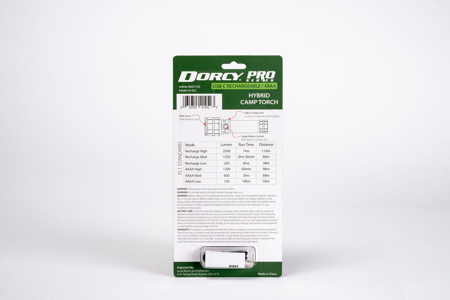 2500 Lumen Hybrid Torch