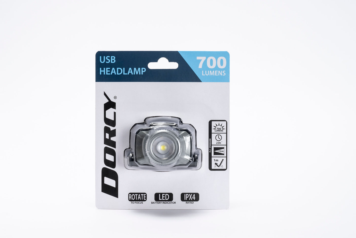 USB Rechargeable 700 Lumen Headlamp